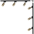 Zuma Line - Luminária de focos para trilho 6xGU10/35W/230V preto/dourado