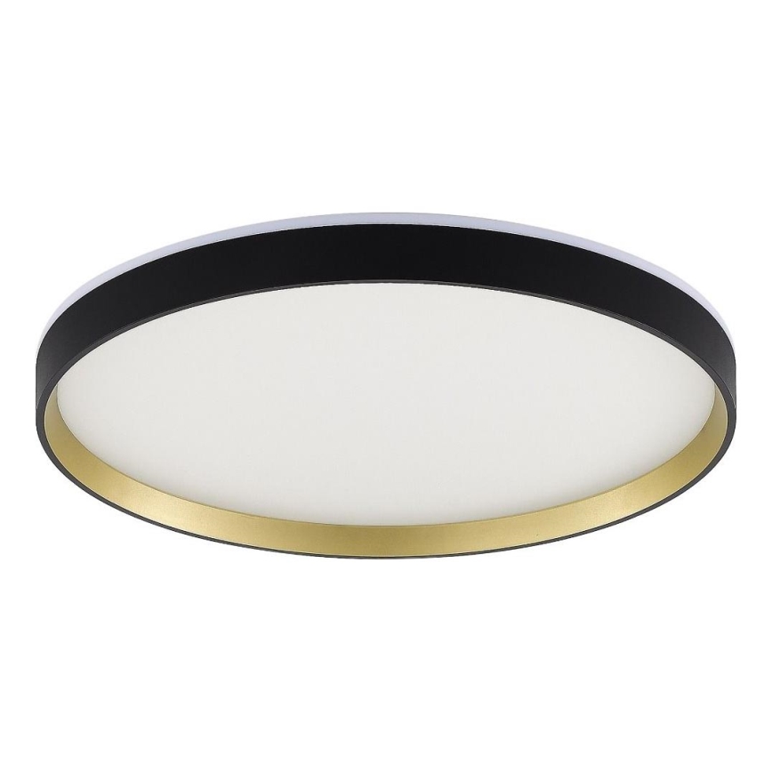 Zuma Line - Luminária de teto LED RGBW dimável LED/32W/230V + LED/8W 3000-6000K preto/dourado + comando à distância