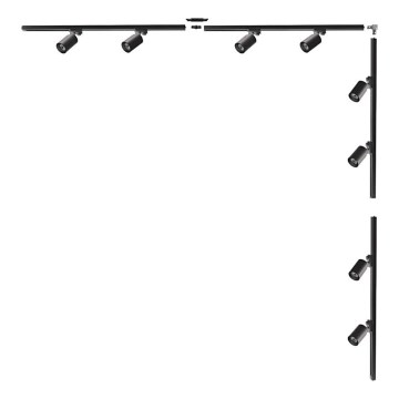 Zuma Line - Luminária de teto no sistema de trilhos 8xGU10/35W/230V preta