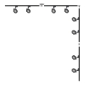Zuma Line - Luminária de trilho com 8 focos GU10/15W/230V, preto