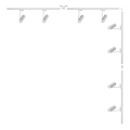 Zuma Line - Luminária de trilho com 8 focos GU10/35W/230V, branca