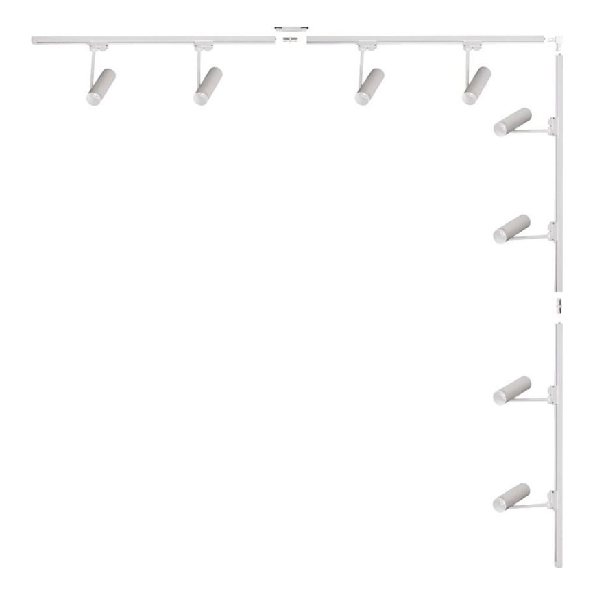 Zuma Line - Luminária de trilho com 8 focos GU10/35W/230V, branca