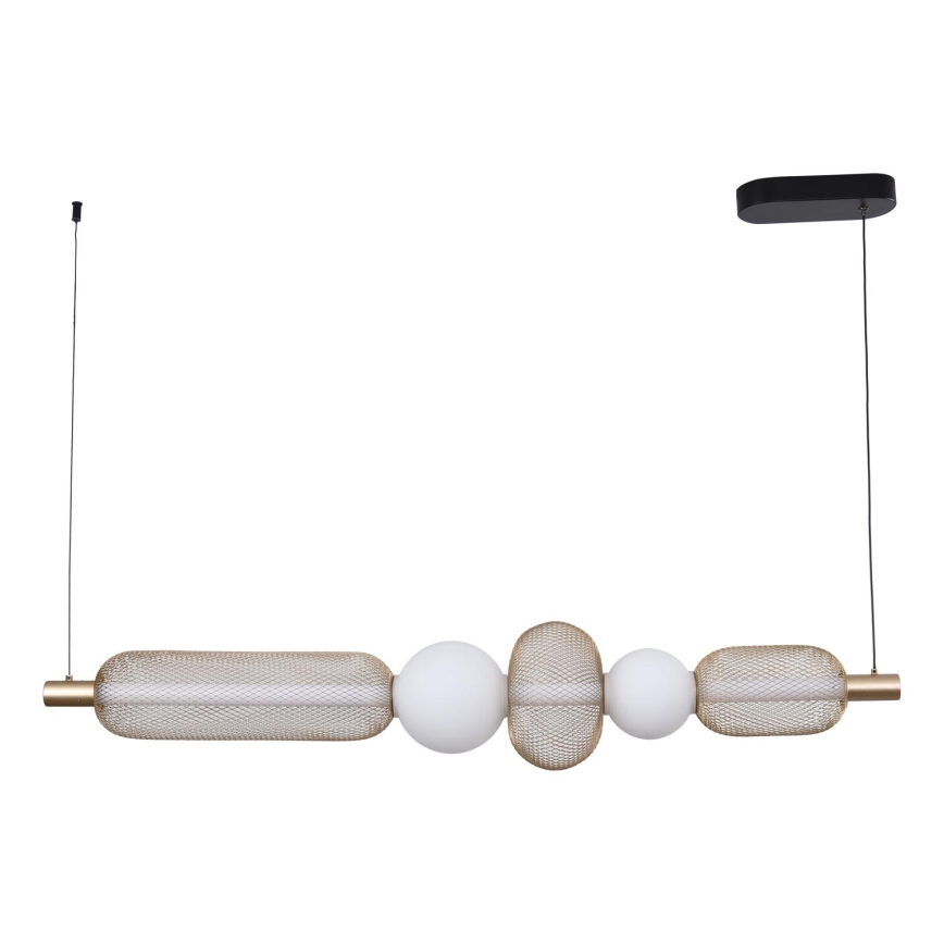 Zuma Line - Lustre LED regulável suspenso por cabo LED/27W/230V 3000-5700K dourado + comando remoto