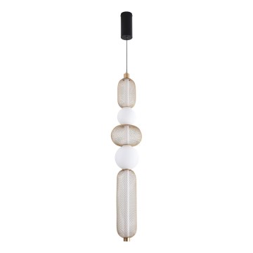 Zuma Line - Lustre LED regulável suspenso por cabo LED/27W/230V 3000-5700K dourado + controlo remoto