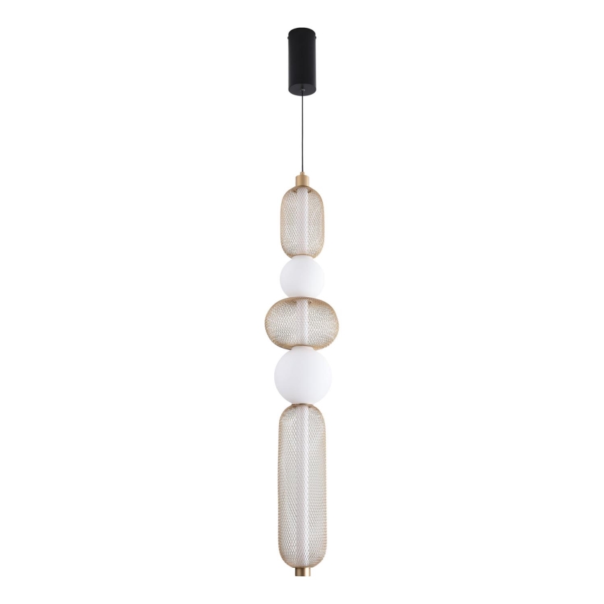 Zuma Line - Lustre LED regulável suspenso por cabo LED/27W/230V 3000-5700K dourado + controlo remoto