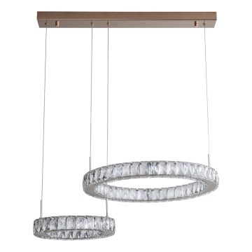 Zuma Line - Lustre LED suspenso por cabo LED/36W/230V ouro rosé
