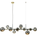 Zuma Line - Lustre pendente em cabo 10xG9/8W/230V dourado/preto fumê