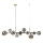 Zuma Line - Lustre pendente em cabo 10xG9/8W/230V dourado/preto fumê