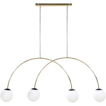 Zuma Line - Lustre suspenso por cabo 4xE14/10W/230V dourado