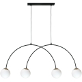 Zuma Line - Lustre suspenso por cabo 4xE14/10W/230V preto