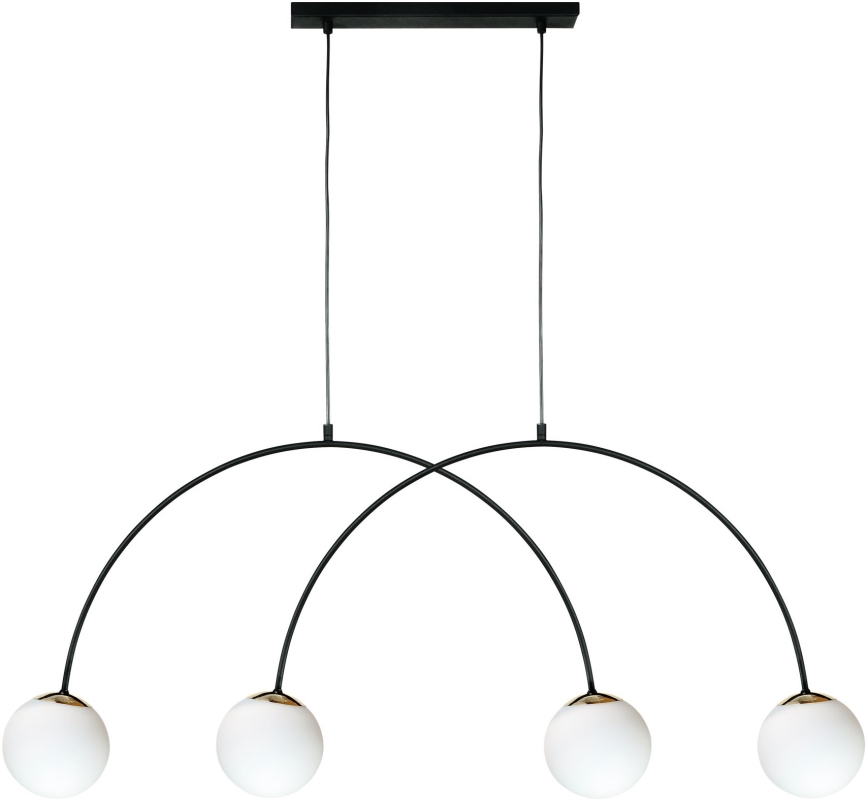Zuma Line - Lustre suspenso por cabo 4xE14/10W/230V preto
