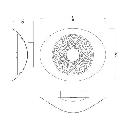 Zuma Line - Aplique de parede LED LED/8W/230V preto/fumê