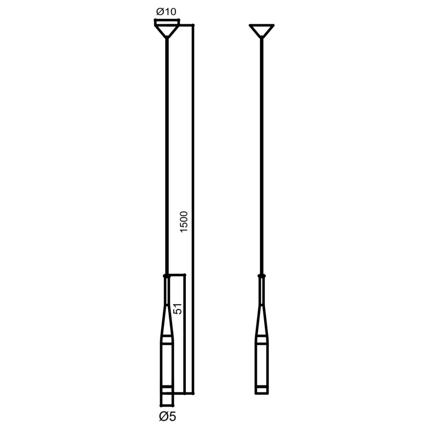 Zuma Line - Candelabro suspenso 1xG9/40W/230V