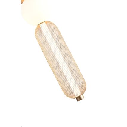 Zuma Line - Lustre LED regulável suspenso por cabo LED/27W/230V 3000-5700K dourado + controlo remoto