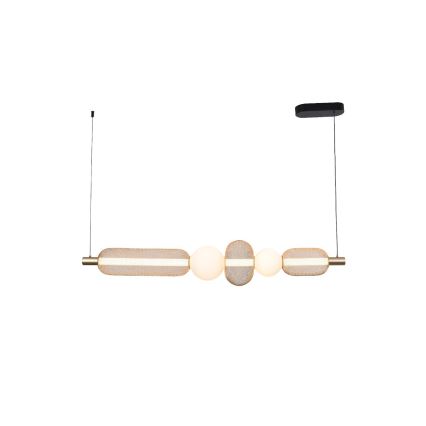 Zuma Line - Lustre LED regulável suspenso por cabo LED/27W/230V 3000-5700K dourado + comando remoto