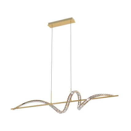 Zuma Line - Lustre de cristal LED regulável com cabo LED/24,5W/230V 2700-6000K + comando à distância