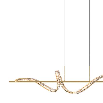 Zuma Line - Lustre de cristal LED regulável com cabo LED/24,5W/230V 2700-6000K + comando à distância