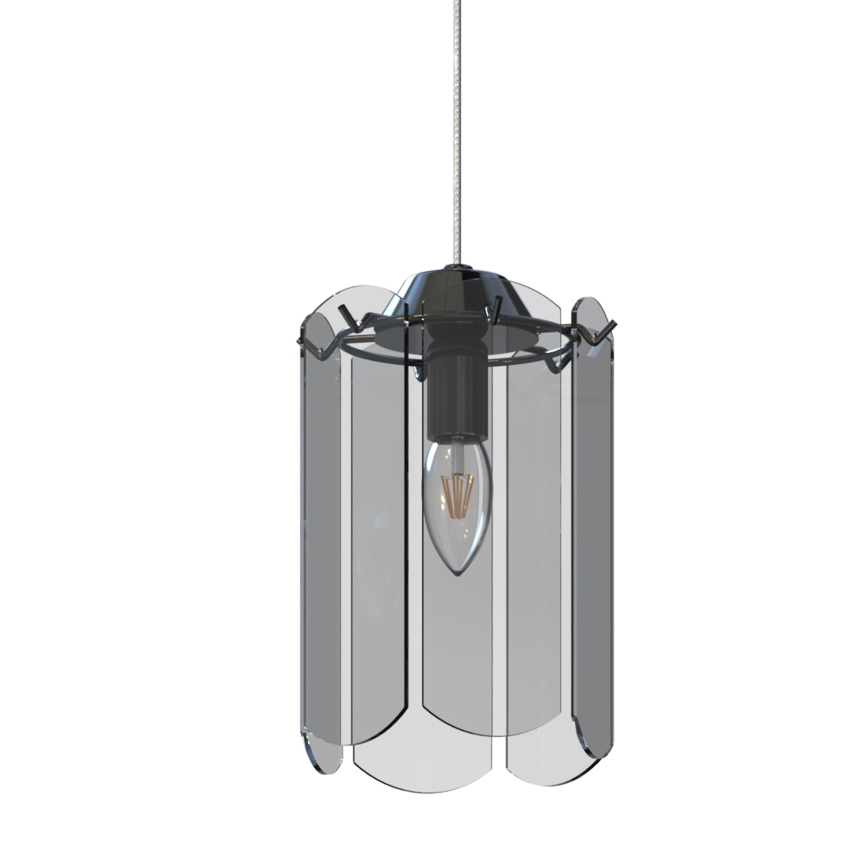 Zuma Line - Candeeiro suspenso 1xE14/40W/230V preto