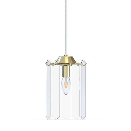 Zuma Line - Candeeiro suspenso 1xE14/40W/230V dourado