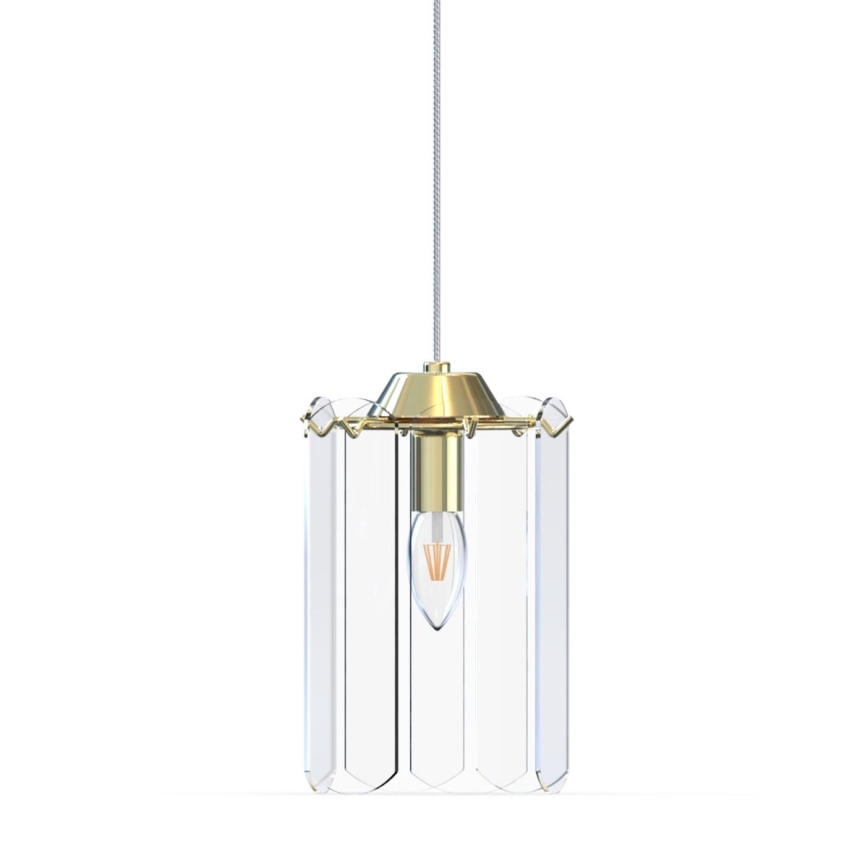 Zuma Line - Candeeiro suspenso 1xE14/40W/230V dourado