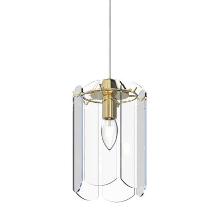 Zuma Line - Candeeiro suspenso 1xE14/40W/230V dourado