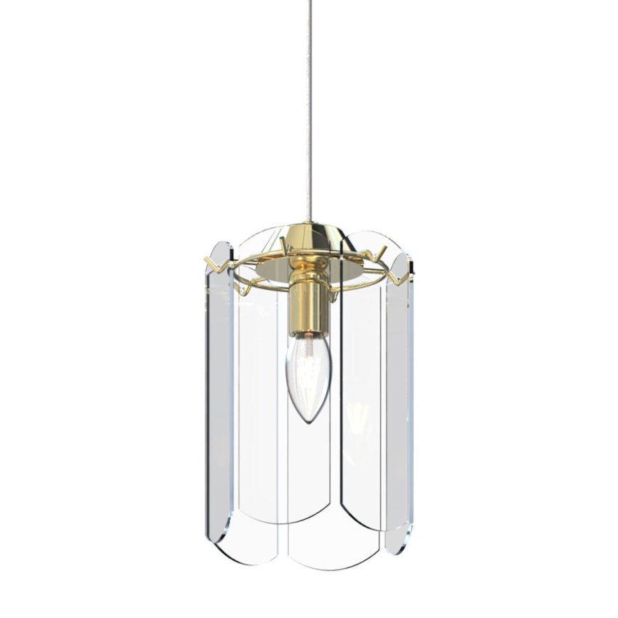 Zuma Line - Candeeiro suspenso 1xE14/40W/230V dourado