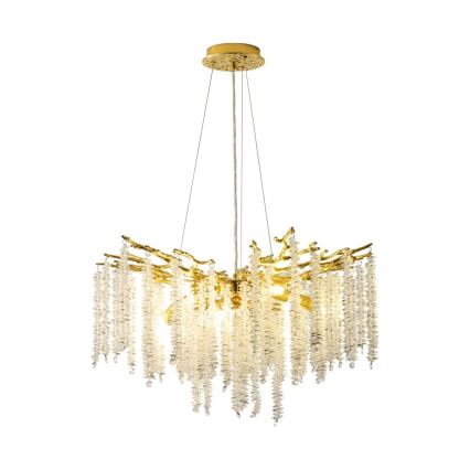 Zuma Line - Candeeiro suspenso 8xG9/3,5W/230V dourado