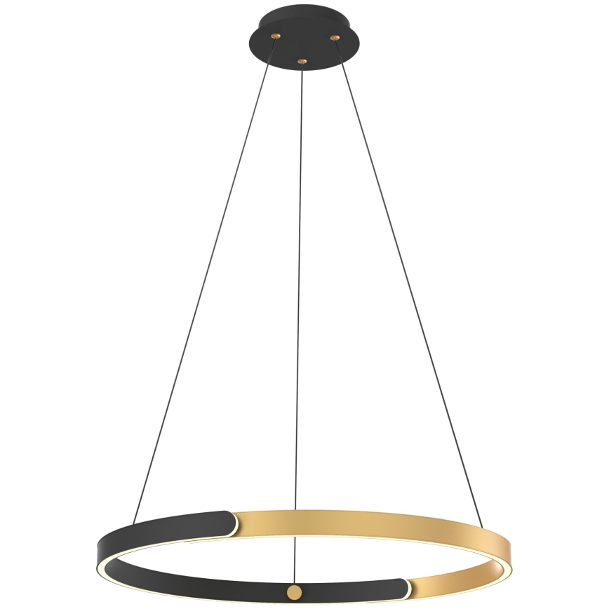 Zuma Line - Candeeiro suspenso LED com regulação LED/30W/230V preto/dourado