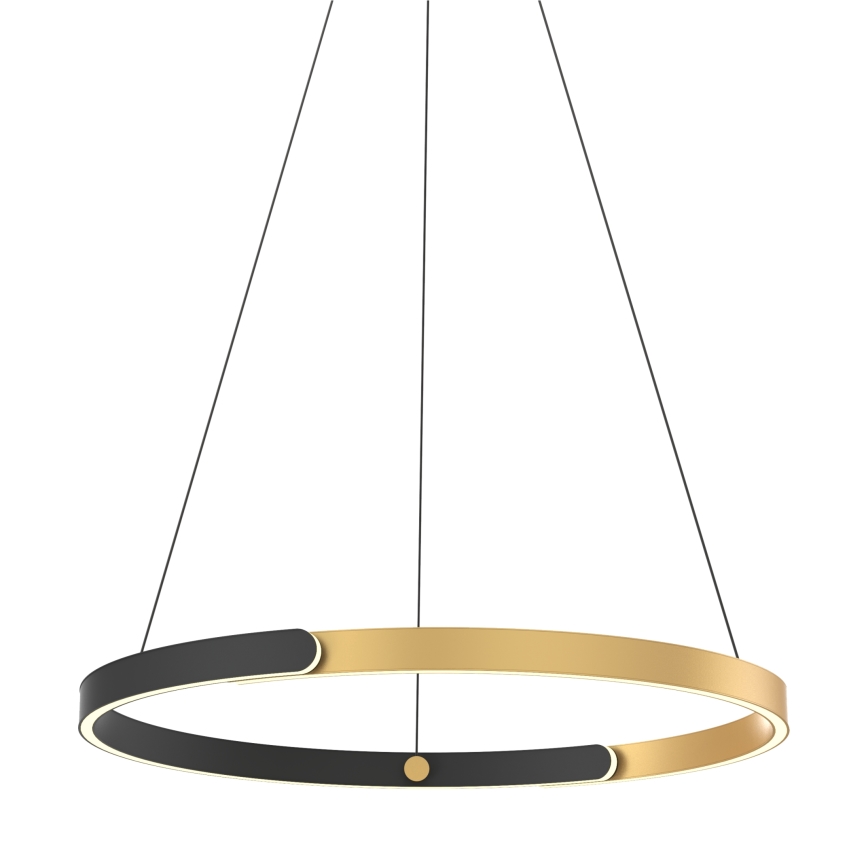 Zuma Line - Candeeiro suspenso LED com regulação LED/30W/230V preto/dourado