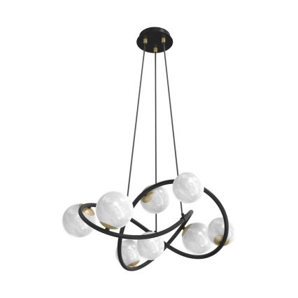 Zuma Line - Candeeiro suspenso 8xG9/3,5W/230V preto