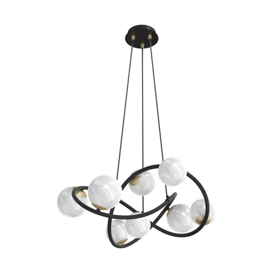 Zuma Line - Candeeiro suspenso 8xG9/3,5W/230V preto