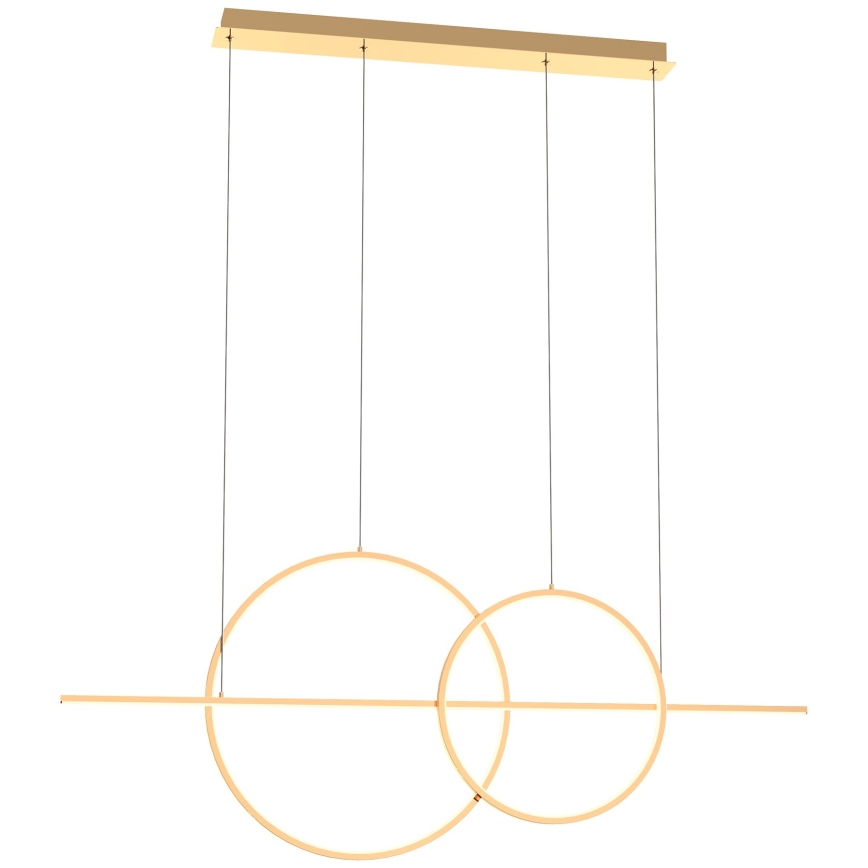 Zuma Line - Candeeiro suspenso LED com regulação LED/34W/230V dourado
