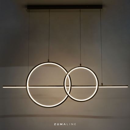 Zuma Line - Candeeiro suspenso LED com regulação LED/34W/230V dourado