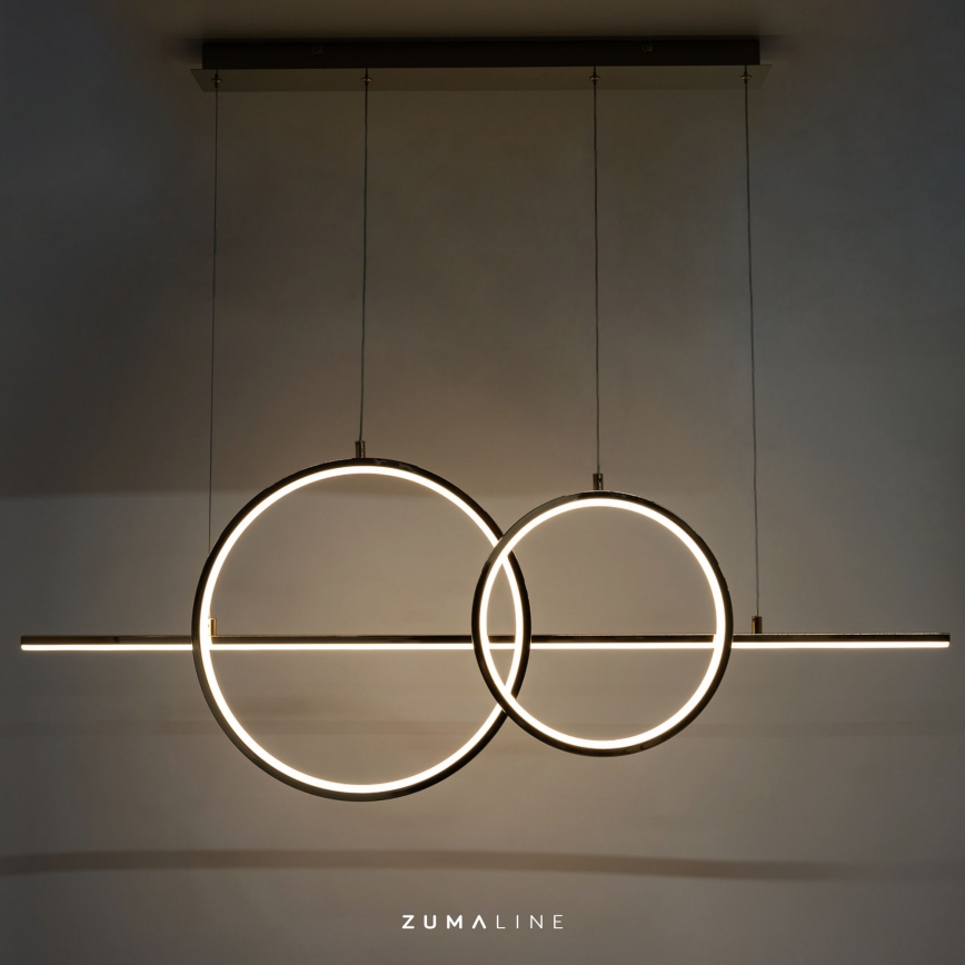 Zuma Line - Candeeiro suspenso LED com regulação LED/34W/230V dourado