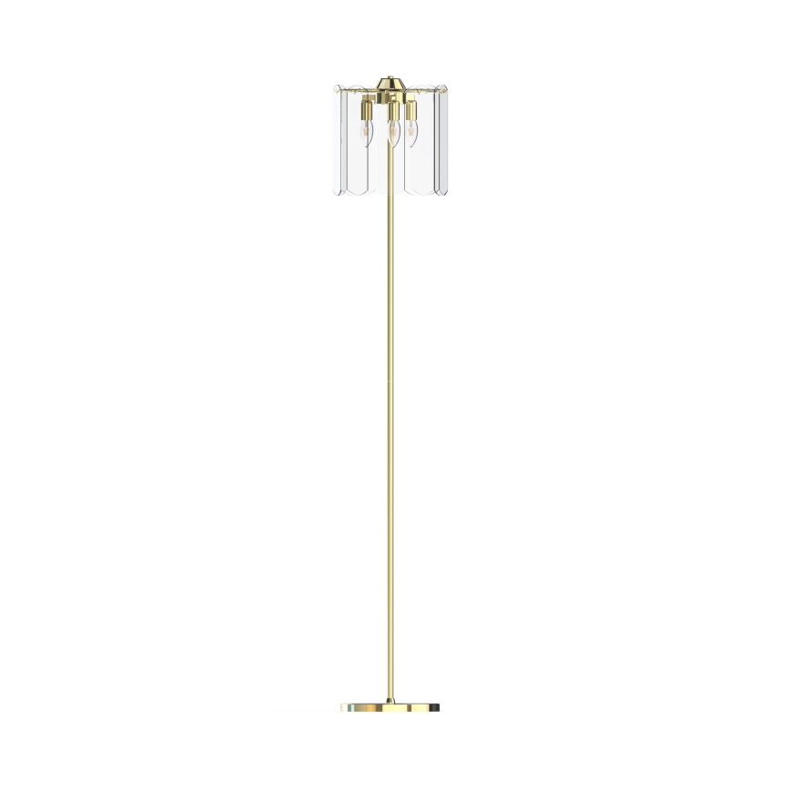 Zuma Line - Candeeiro de chão 3xE14/40W/230V dourado