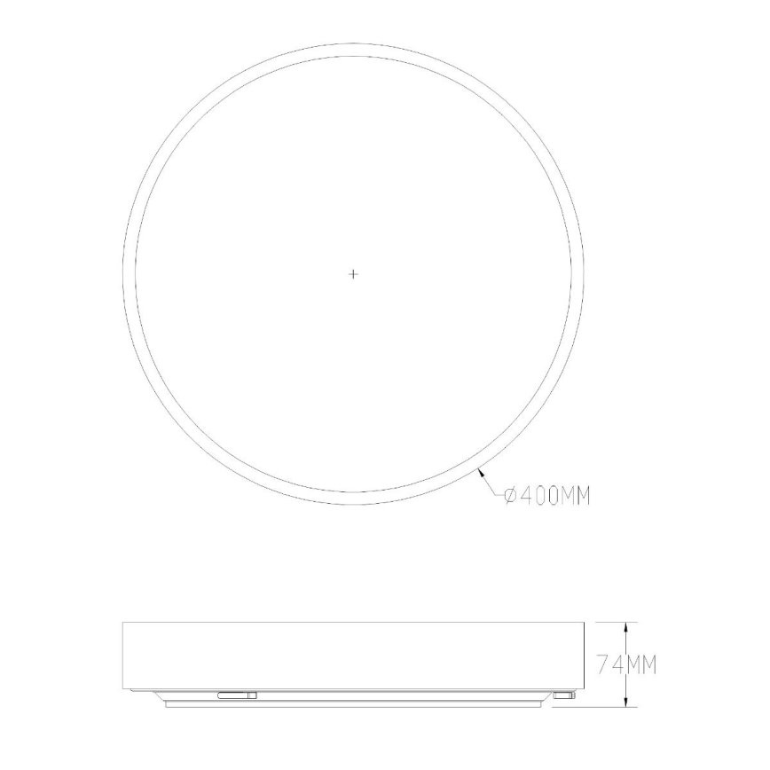 Zuma Line - Iluminação de teto para casa de banho LED com regulação LED/36W/230V 3000-6000K diâmetro 40 cm IP44 latão + comando