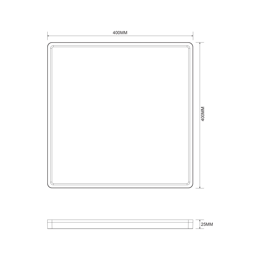 Zuma Line - Iluminação de teto LED com regulação LED/38W/230V + LED/12W 3000/4000/5500K 40x40 cm dourado