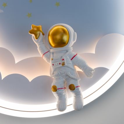 Zuma Line - Candeeiro de teto infantil LED regulável LED/42W/230V 3000/5700K astronauta