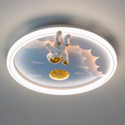 Zuma Line - Candeeiro de teto infantil LED regulável LED/42W/230V 3000/5700K astronauta