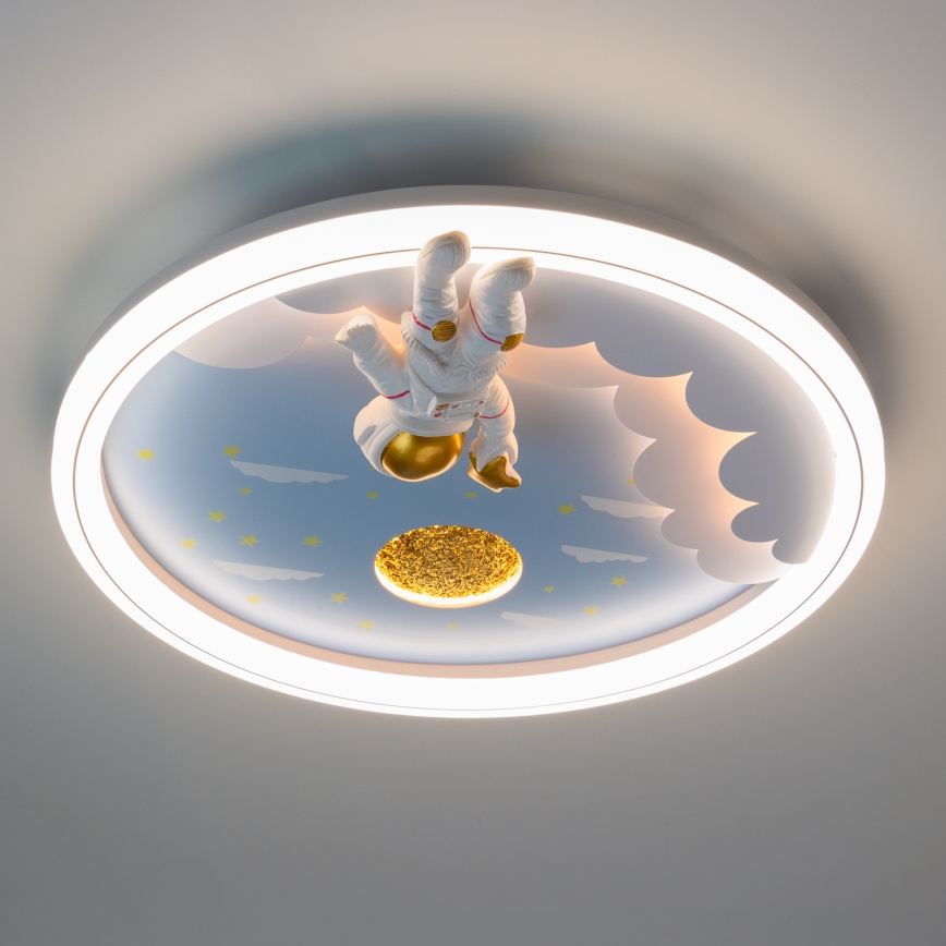 Zuma Line - Candeeiro de teto infantil LED regulável LED/42W/230V 3000/5700K astronauta