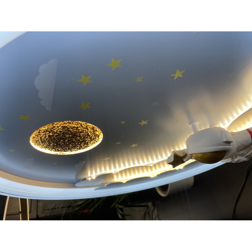 Zuma Line - Candeeiro de teto infantil LED regulável LED/42W/230V 3000/5700K astronauta