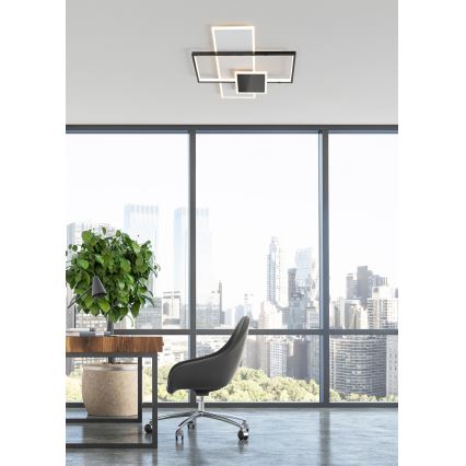 Zuma Line - Iluminação de teto LED com regulação LED/46W/230V preto