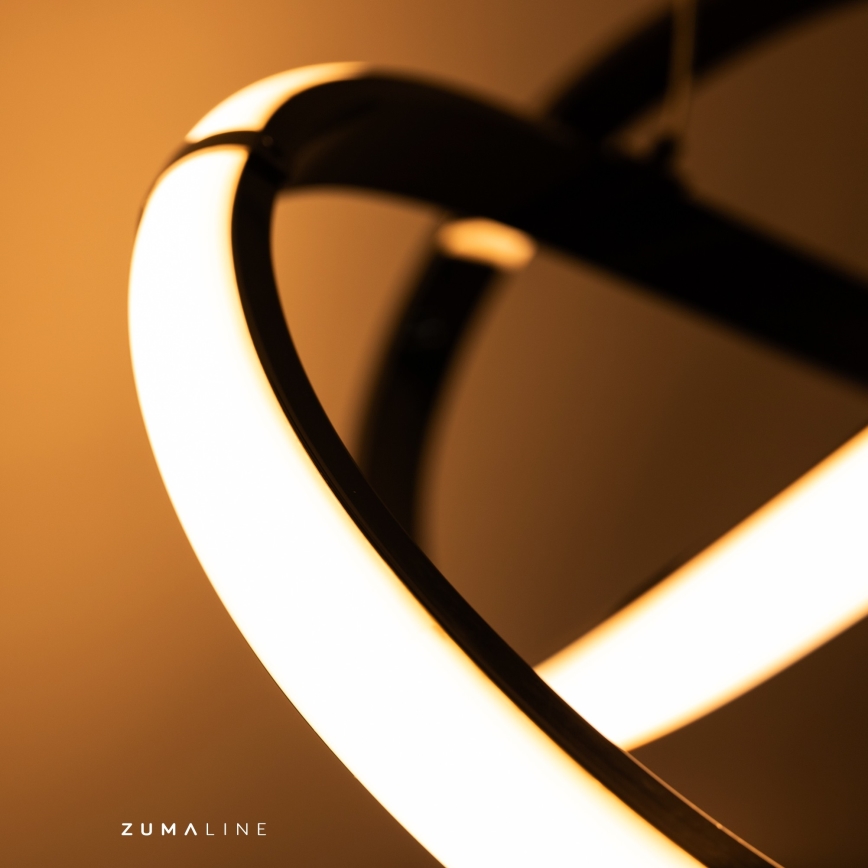 Zuma Line - Candelabro integrado LED com regulação LED/44W/230V preto/dourado