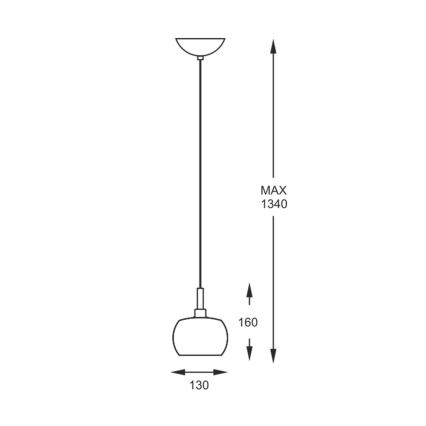 Zuma Line - Candelabro suspenso de cristal 1xG9/42W/230V
