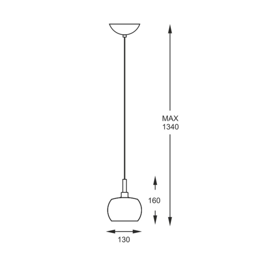 Zuma Line - Candelabro suspenso de cristal 1xG9/42W/230V