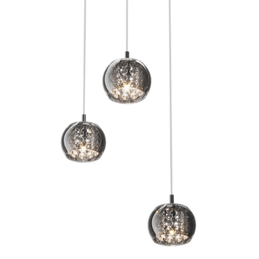 Zuma Line - Candelabro suspenso de cristal 3xG9/42W/230V