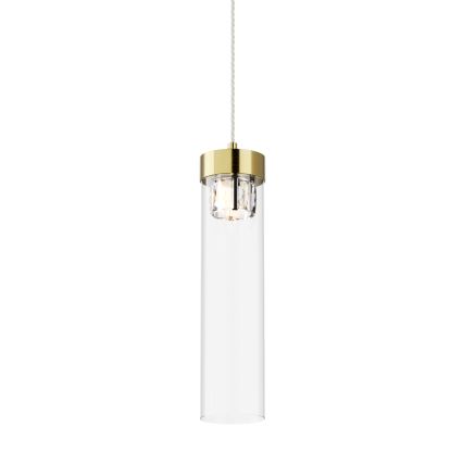 Zuma Line - Candeeiro suspenso 1xG9/28W/230V latão