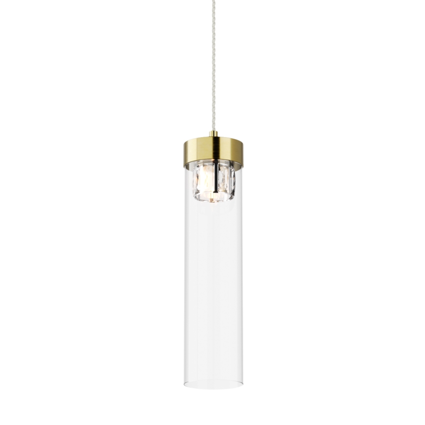 Zuma Line - Candeeiro suspenso 1xG9/28W/230V latão