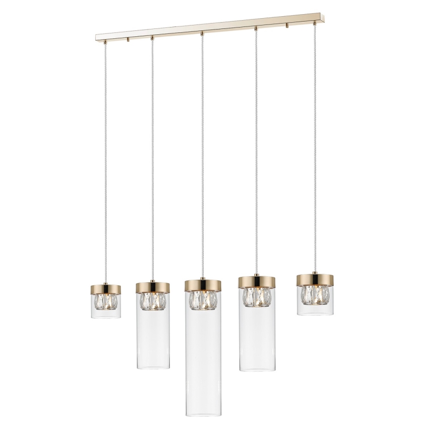 Zuma Line - Candelabro suspenso de cristal 5xG9/28W/230V