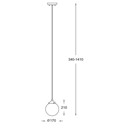Zuma Line -Candelabro suspenso 1xE27/40W/230V